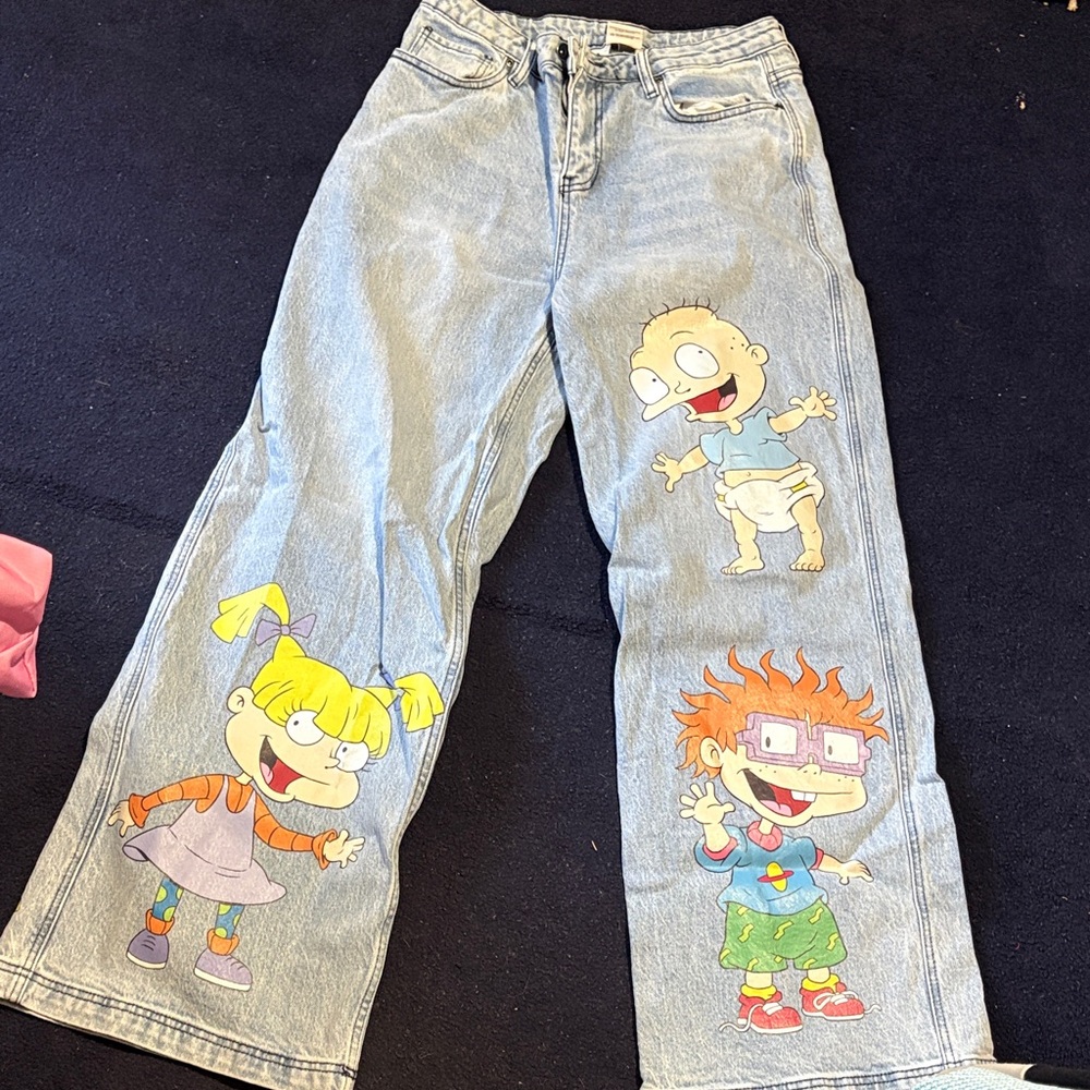Rugrats Denim Jeans worn once